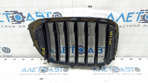 Решетка радиатора grill левая BMW X3 G01 18-21 ноздря, хром обрамление+ черная решетка, песок
