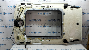 Обшивка потолка Volvo XC40 19-22 под панораму с high-level illum, черная, под чистку, залом, отклеилось крепление плафона