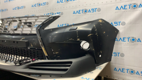Бампер передний в сборе Lexus RX350 RX450h 13-15 рест под омыватель, 17 позиций