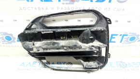 Grila inferioară a barei de protecție față dreapta BMW X3 G01 18-21 sub faruri de ceață și senzori de parcare, negru luciu, nisip