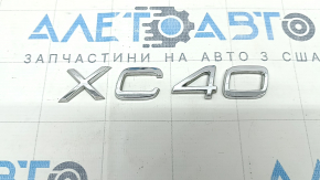Эмблема надпись XC40 двери багажника Volvo XC40 19-26