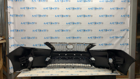 Бампер передний в сборе Lexus RX350 RX450h 13-15 рест F-sport под омыватель, 17 позиций