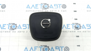 Подушка безопасности airbag в руль водительская Volvo XC40 19-26 черная, ржавый пиропатрон, царапина