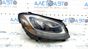 Far fata dreapta complet Mercedes C-class W205 15-18 halogen, cu etansare, nisip