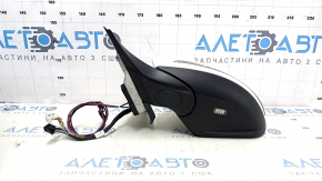 Зеркало боковое левое в сборе Mercedes C-class W205 15-21 10+8+2 пинов, поворотник, подогрев, автозатемнение, BSM, белое