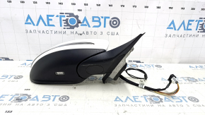 Зеркало боковое правое в сборе Mercedes C-class W205 15-21 8+8+1 пинов, поворотник, подогрев, BSM, белое