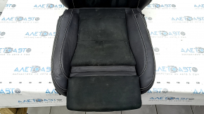 Garnitură scaun pasager Volvo XC40 19-25 3 părți, combinată piele cu Alcantara, neagră cu cusături albe, încălzită, pentru curățare, lovituri