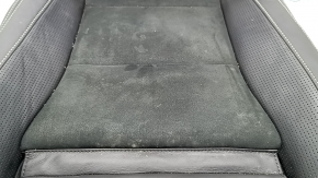 Garnitură scaun pasager Volvo XC40 19-25 3 părți, combinată piele cu Alcantara, neagră cu cusături albe, încălzită, pentru curățare, lovituri