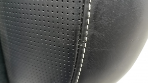 Garnitură scaun pasager Volvo XC40 19-25 3 părți, combinată piele cu Alcantara, neagră cu cusături albe, încălzită, pentru curățare, lovituri