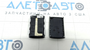 Ключ Volvo XC40 19-26 keyless, 4 кнопки, кожа черная с хром, полез хром, царапины