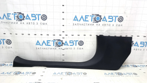Decorație prag față stânga interior Mercedes C-class W205 15-21 negru