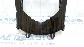 Накладка центральной консоли Mercedes C-class W205 15-18 под темное дерево, царапины
