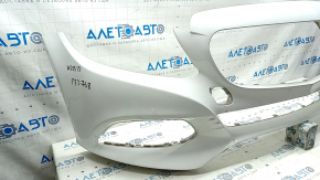 Bara fata goala Mercedes C-class W205 300/350e/350h/400 15-18 fara senzori de parcare, alba, suport rupt, zgarieturi, lovituri