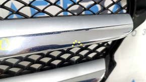 Решетка радиатора в сборе grill Mercedes C-class W205 15-18 с эмблемой без радара и камеры, песок