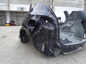 Четверть крыло задняя левая Mazda CX-5 17-24 на кузове, синяя, тычки