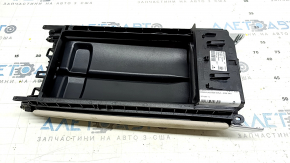 Подлокотник центральной консоли Mercedes C-class W205 15-21 кожа бежевая, с накладкой