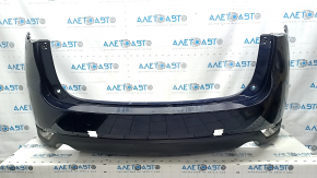 Бампер задний голый Mazda CX-5 17-21 синий, царапины, вмятинки