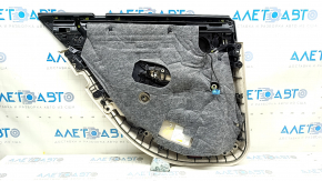 Garnitura portiera spate dreapta Mercedes C-class W205 15-18 piele bej, fara perdea, insert de lemn, cotiera piele bej, sus negru, cu maner si tampoane, pentru curatare