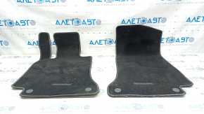 Set covorașe pentru Mercedes C-class W205 18-21 pânză neagră, pentru curățare