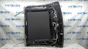Панорама в сборе передняя Mercedes C-class W205 15-18 черная шторка, царапины