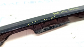 Decorat bara fata sub far stanga Honda Accord 18-20 negru lucios, taieturi