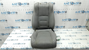 Honda Accord 18-22 tapiterie scaun pasager piele gri, incalzita, pentru ventilatie, contact cu apa, crapata, pentru curatare, defect fermoar