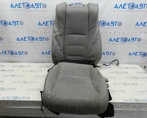 Tapițerie scaun șofer Honda Accord 18-22 piele gri, încălzită, pentru ventilație, contact cu apa, pentru curățare chimică, ruptă