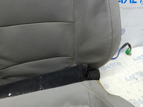 Tapițerie scaun șofer Honda Accord 18-22 piele gri, încălzită, pentru ventilație, contact cu apa, pentru curățare chimică, ruptă