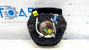 Подушка безопасности airbag в руль водительская BMW X5 G05 19-26 кожа черная, царапины на эмблеме, ржавый пиропатрон