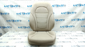Обшивка пассажирского сиденья Mercedes C-class W205 15-21 кожа, бежевая, перфорация, подогрев, царапина