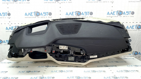 Panou frontal Torpedo cu AIRBAG BMW X5 G05 19-23 piele, schwarz/bej, pentru proiectie, pentru retapiterie