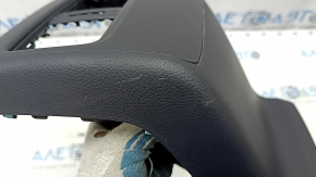 Накладка центральной консоли задняя Honda Accord 18-22 черная, под воздуховод, 4 части, с антенной, царапины