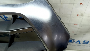 Решетка радиатора grill Audi Q5 80A 18-20 в сборе, с эмблемами, хром, под парктроники, песок