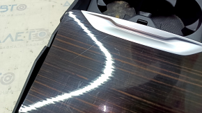 Consolă centrală cu buzunar cutie cu suporturi pentru pahare BMW X5 G05 19-24 pentru încărcare fără fir, ornamente Fineline Stripe, zgârieturi, suporturi pentru pahare rupte