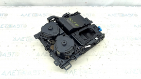 Consolă centrală cu buzunar cutie cu suporturi pentru pahare BMW X5 G05 19-24 pentru încărcare fără fir, ornamente Fineline Stripe, zgârieturi, suporturi pentru pahare rupte