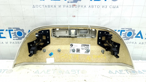 Накладка водительского сидения задняя BMW X5 G05 19-22 Elfenbein-Weiss, верхняя, сломана подсветка