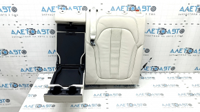 Спинка заднего ряда 2 ряд левая BMW X5 G05 19-22 под 2 ряда, кожа Elfenbein-Weiss, под чистку, вмятины