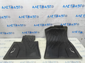Set covorașe pentru BMW X5 G05 19-24 cauciuc negru pentru 2 rânduri