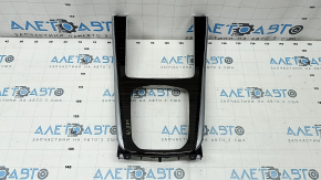 Накладка центральной консоли BMW X5 G05 19-26 под дерево Fineline Stripe, без крышки, сломаны крепления, трещины в подсветке, царапины