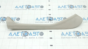 Decorație consola centrală lateral dreapta sus BMW X5 G05 19-22 piele Elfenbein-Weiss, zgârieturi