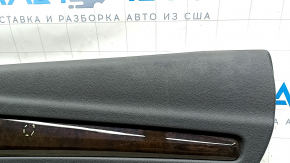 Garnitura portiera spate dreapta Audi Q5 80A 18-20 gri inchis, cu insert de lemn, cotiera si insert piele bej, zgarieturi, pentru curatare