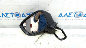 Зеркало боковое левое в сборе Mazda CX-5 17-25 6 пинов, BSM, подогрев, поворотник, синее