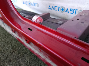 Четверть передняя правая Toyota Prius 30 10-15 отпилена, с центральной стойкой, красная, примята стойка, тычка