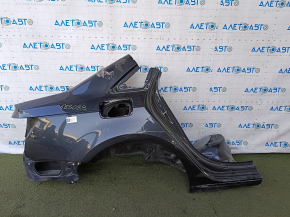 Четверть крыло задняя правая Audi A4 B9 17-19 отпилена, графит, не заводское отверстие, тычки