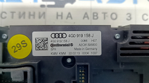 Управление климат-контролем заднего ряда Audi A6 C7 12-16 под 4 зоны без подогрева сидений, черное