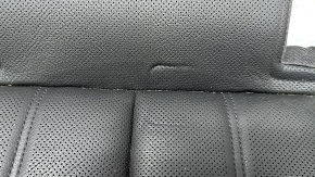 Rândul din spate al 2-lea rând Audi A6 C7 12-18 piele neagră cu perforare