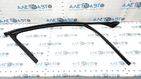 Sigiliu sticla portiera dreapta fata Audi A6 C7 12-15 negru mat