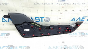 Накладка центральной консоли боковая правая Toyota Highlander 20-26 черная, царапины