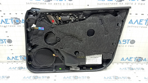 Garnitura portiera fata stanga Audi A6 C7 12-18 piele neagra, insert si cotiera piele neagra, cu maner, BOSE, lovituri, prindere sparta