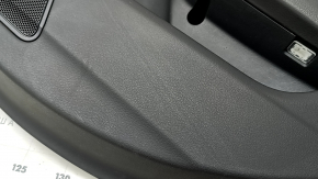 Garnitura portiera spate dreapta Audi A6 C7 12-18 piele neagra, insert si cotiera piele neagra, cu maner, BOSE, lovituri
